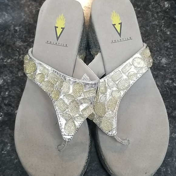 Wedge flip flops